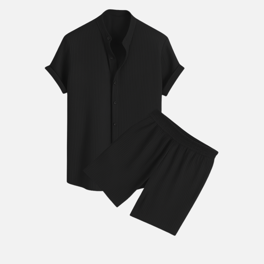 Conjunto de camisa y pantalones cortos de verano Riviera