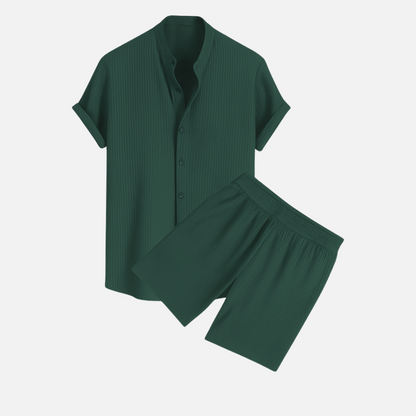 Conjunto de camisa y pantalones cortos de verano Riviera