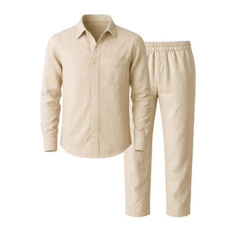 Conjunto de camisa y pantalón de lino Sahara
