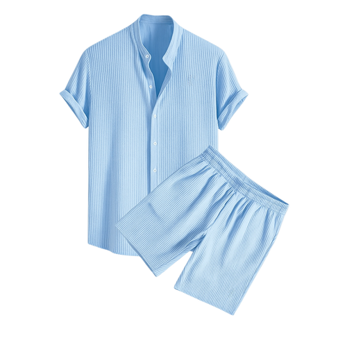 Conjunto de camisa y pantalones cortos de verano Riviera