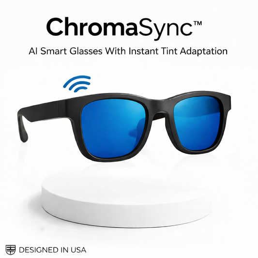 ChromaSync - Lunettes intelligentes IA qui changent de couleur instantanément. 