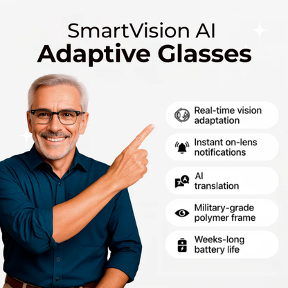 Lunettes adaptatives SmartVision™ à intelligence artificielle 