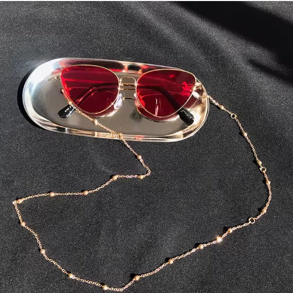 Chaîne polie – Accessoire de lunettes élégant