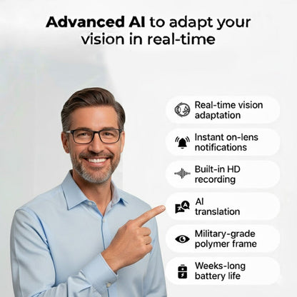 SmartVision™ AI-Powered Adaptive Glasses