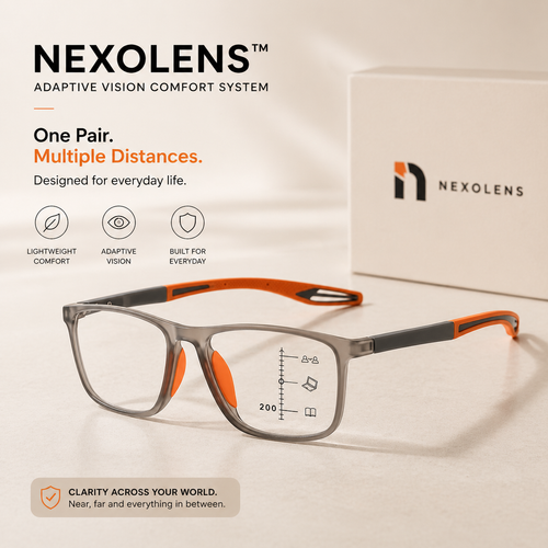 Nexolens™ Adaptive Focus Glasses + Premium Gift [Dual Vision Tech]